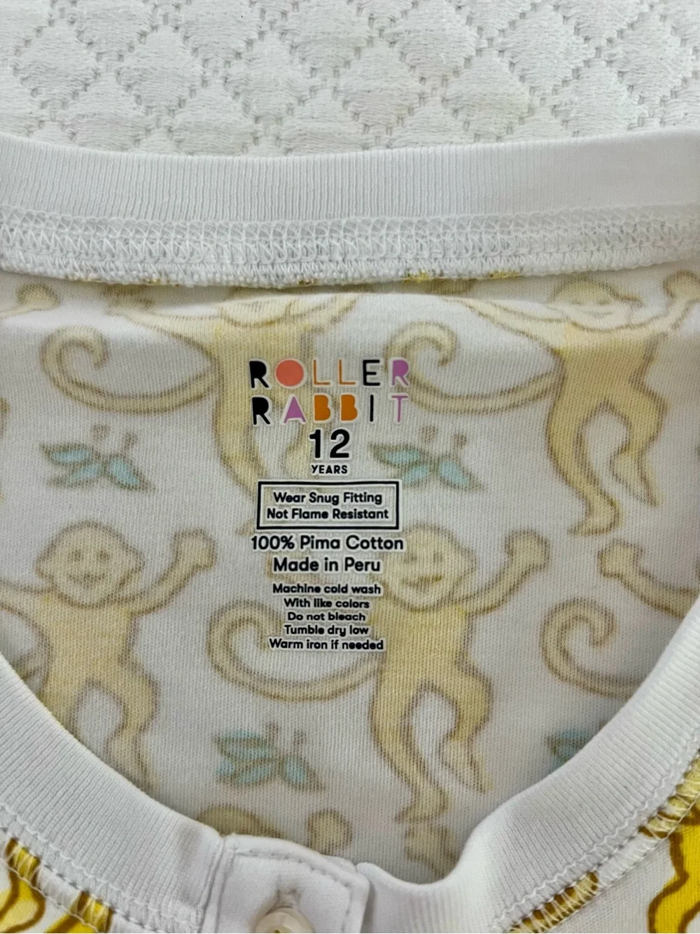 Roller Rabbit Monkey PJs - Picture 4 of 4